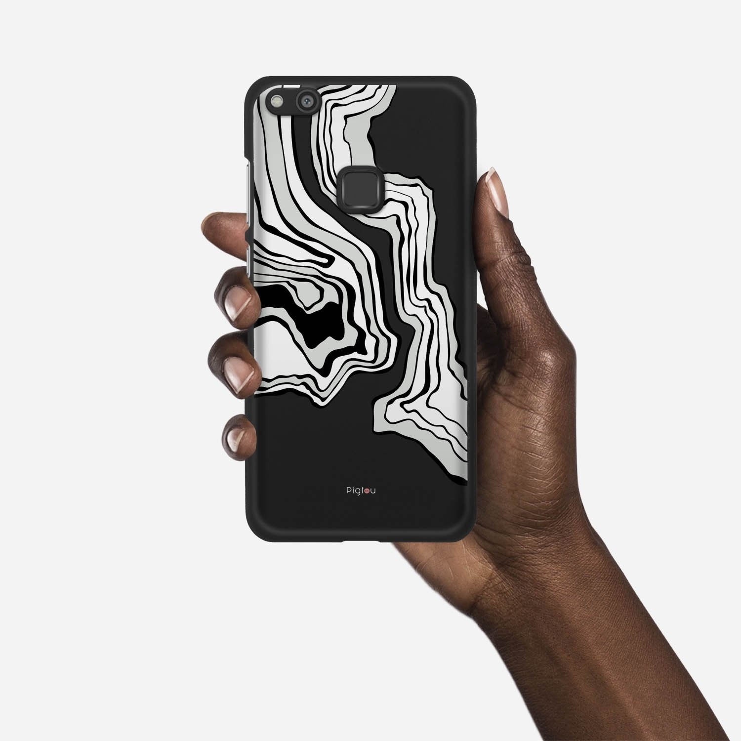 ABSTRACT Huawei P10 Lite case - thin fit matte black (D125)