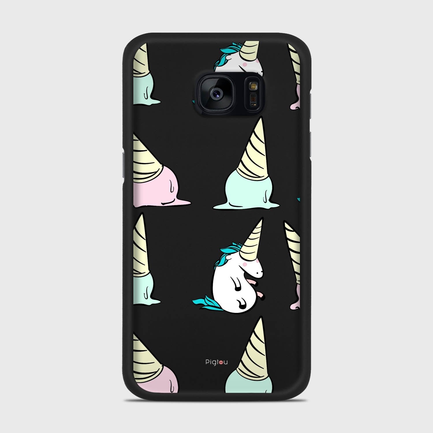 UNICORN Samsung Galaxy S7 Edge case - thin fit matte black (D126)