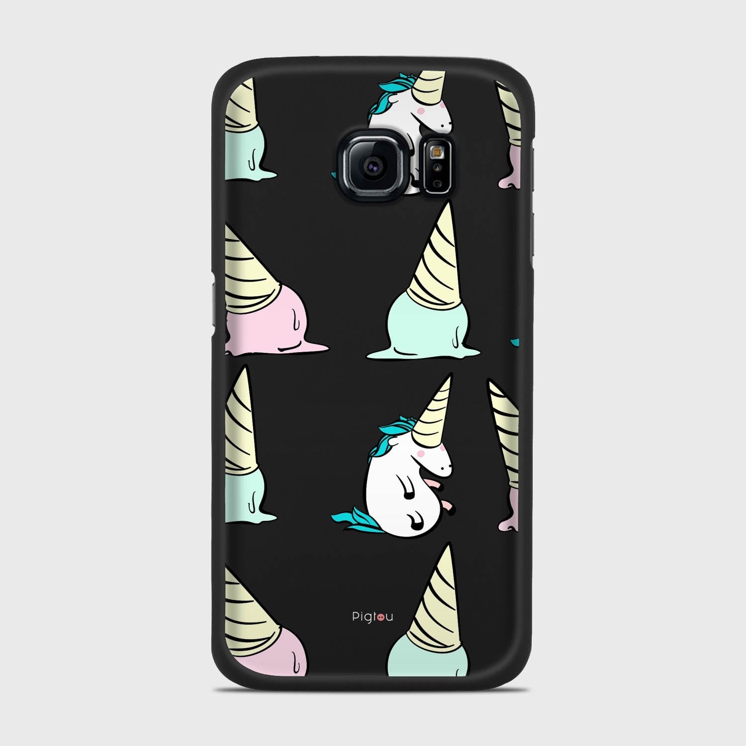 UNICORN Samsung Galaxy S6 Edge case - thin fit matte black (D126)