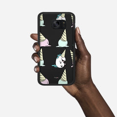 UNICORN Samsung Galaxy S7 Edge case - thin fit matte black (D126)