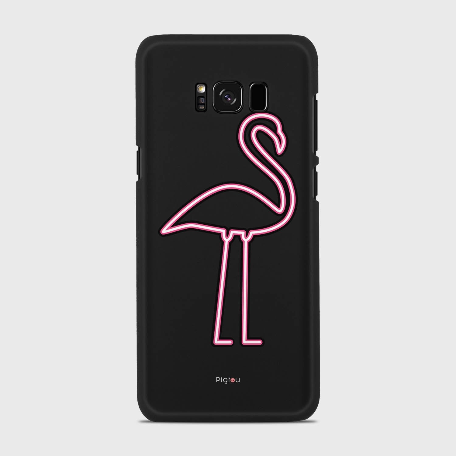 FLAMINGO SIGN Samsung Galaxy S8 case - thin fit matte black (D127)