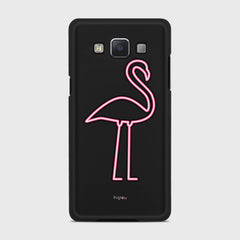 FLAMINGO SIGN Samsung Galaxy A5 (2015) case - thin fit matte black (D127)