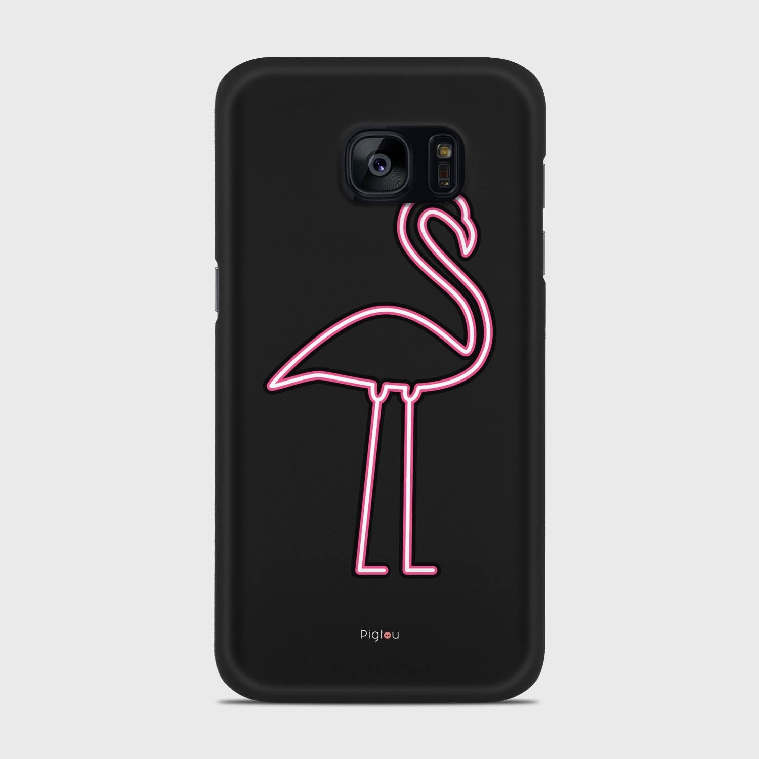 FLAMINGO SIGN Samsung Galaxy S7 Edge case - thin fit matte black (D127)