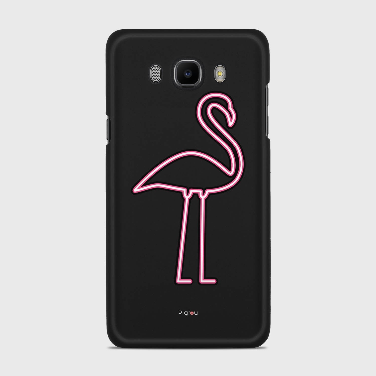 FLAMINGO SIGN Samsung Galaxy J7 (2016) case - thin fit matte black (D127)