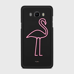 FLAMINGO SIGN Samsung Galaxy J7 (2016) case - thin fit matte black (D127)