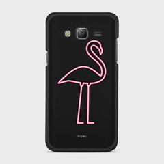 FLAMINGO SIGN Samsung Galaxy J5 (2015) case - thin fit matte black (D127)