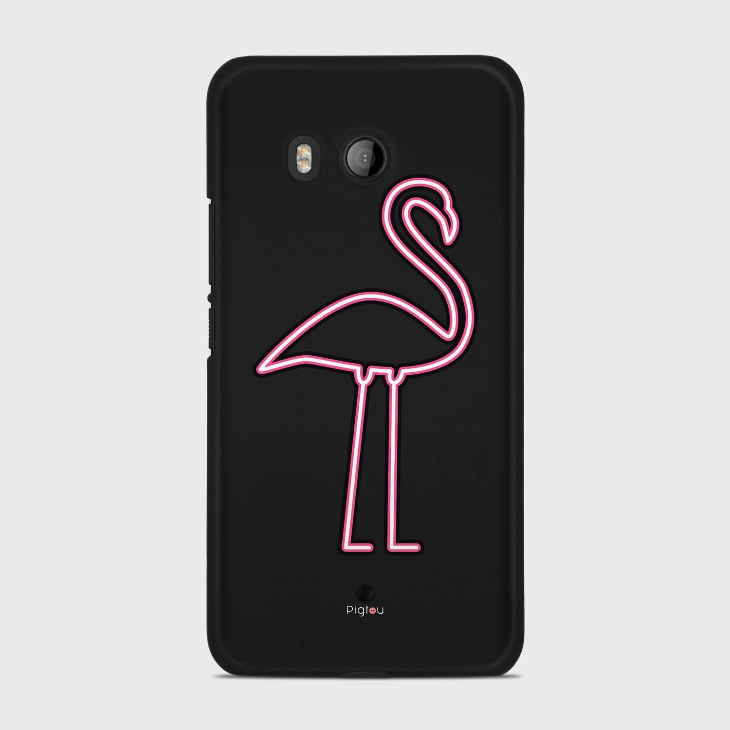 FLAMINGO SIGN HTC U11 case - thin fit matte black (D127)