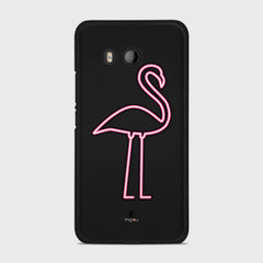 FLAMINGO SIGN HTC U11 case - thin fit matte black (D127)