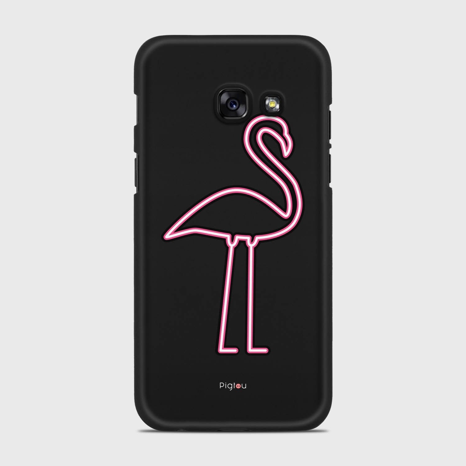 FLAMINGO SIGN Samsung Galaxy A3 (2017) case - thin fit matte black (D127)