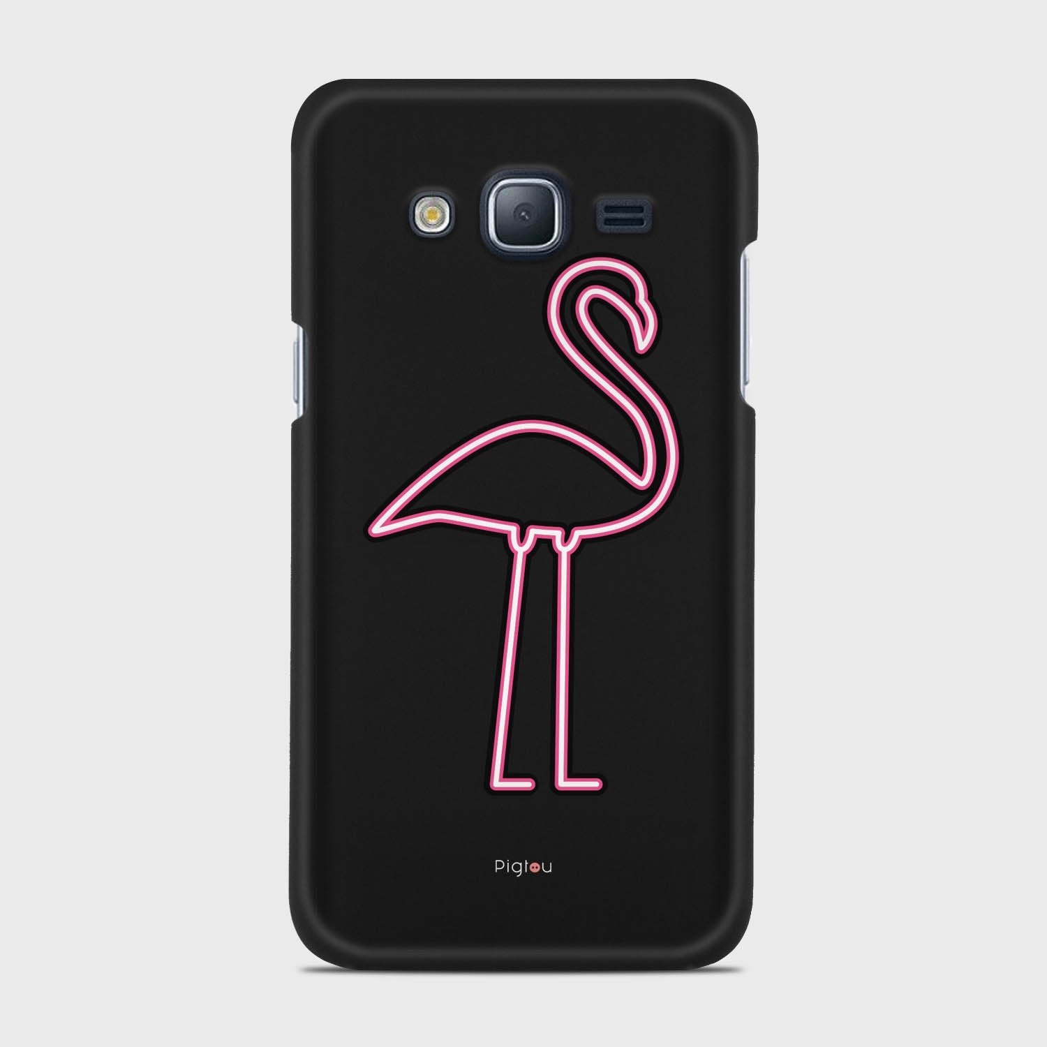 FLAMINGO SIGN Samsung Galaxy J3 (2016) case - thin fit matte black (D127)