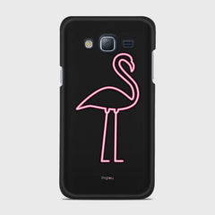 FLAMINGO SIGN Samsung Galaxy J3 (2016) case - thin fit matte black (D127)