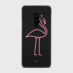 FLAMINGO SIGN Samsung Galaxy S9 Plus case - thin fit matte black (D127)
