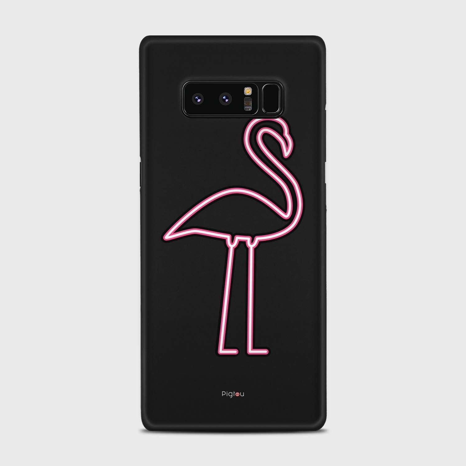 FLAMINGO SIGN Samsung Galaxy Note 8 case - thin fit matte black (D127)