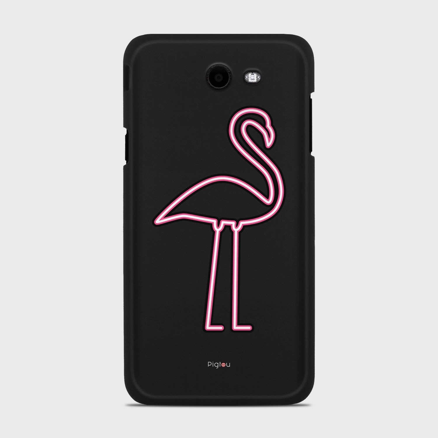 FLAMINGO SIGN Samsung Galaxy J7 (2017) Verizon case - thin fit matte black (D127)