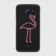FLAMINGO SIGN Samsung Galaxy S6 Edge case - thin fit matte black (D127)