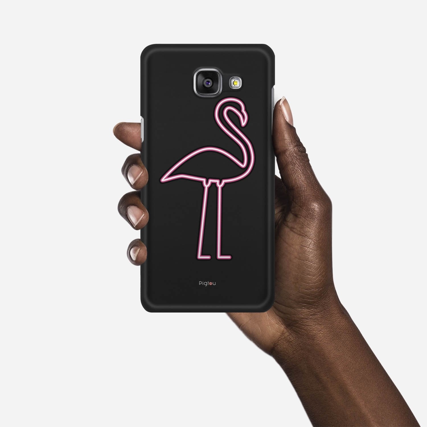 FLAMINGO SIGN Samsung Galaxy A5 (2016) case - thin fit matte black (D127)