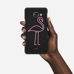 FLAMINGO SIGN Samsung Galaxy A3 (2016) case - thin fit matte black (D127)