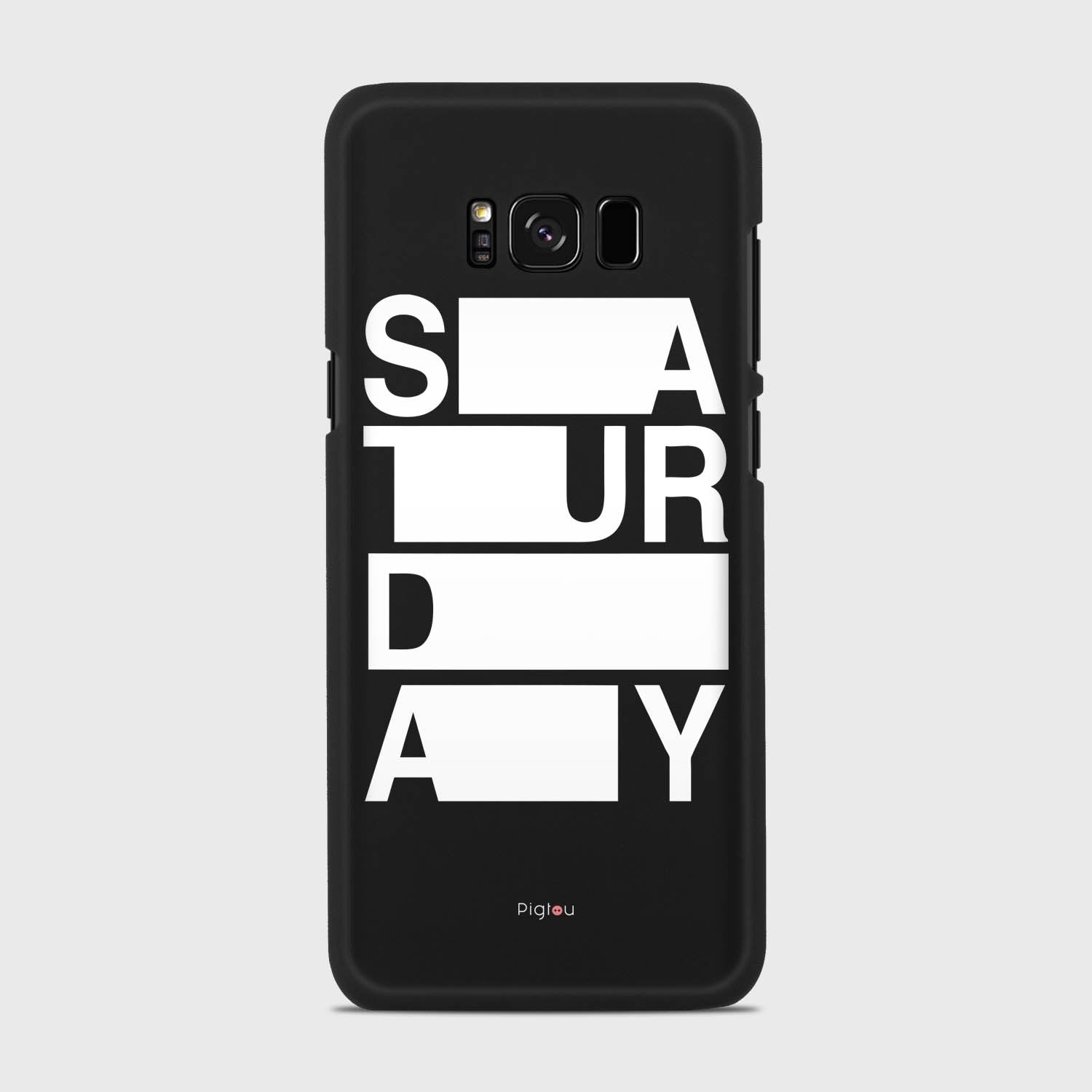 SATURDAY Samsung Galaxy S8 case - thin fit matte black (D128)