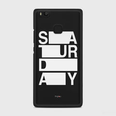 SATURDAY Huawei P9 Lite case - thin fit matte black (D128)