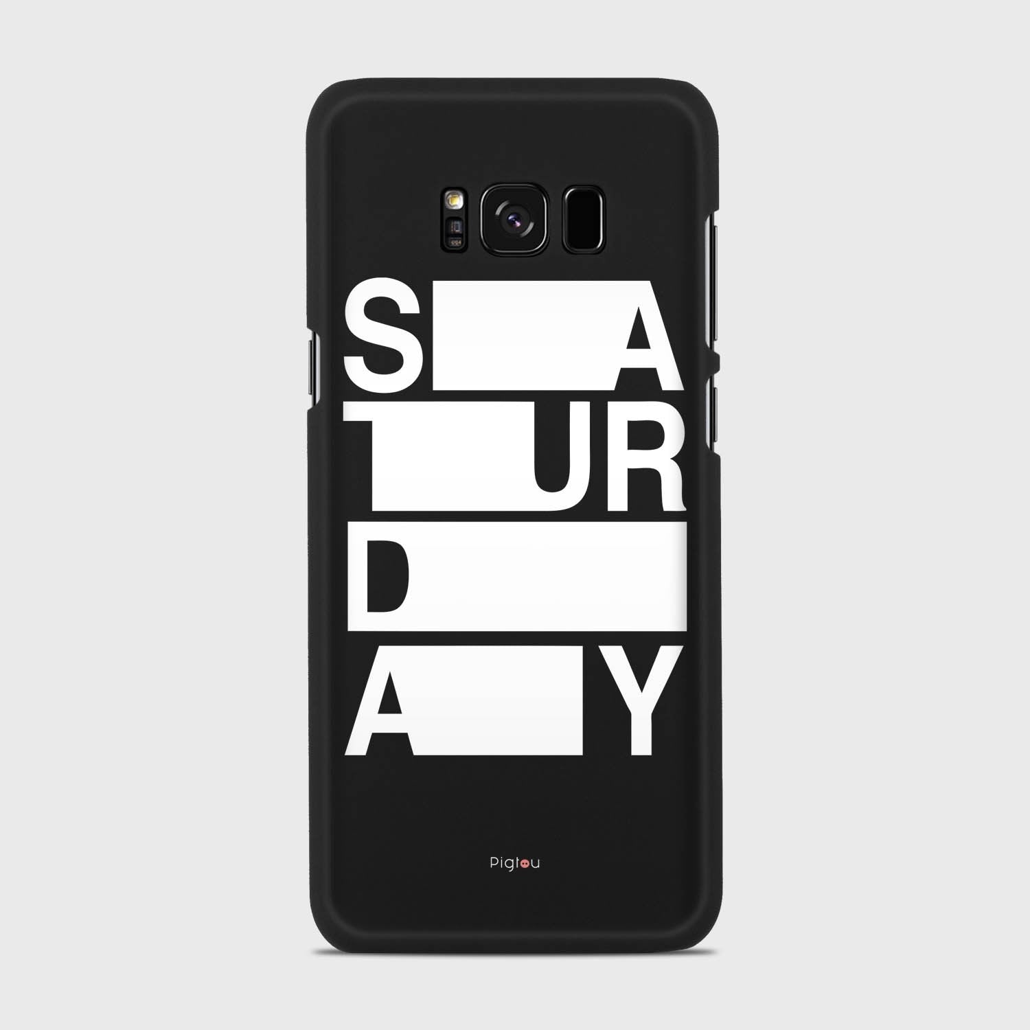 SATURDAY Samsung Galaxy S8 Plus case - thin fit matte black (D128)