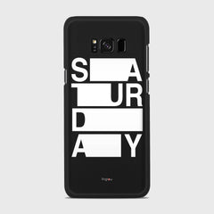 SATURDAY Samsung Galaxy S8 Plus case - thin fit matte black (D128)