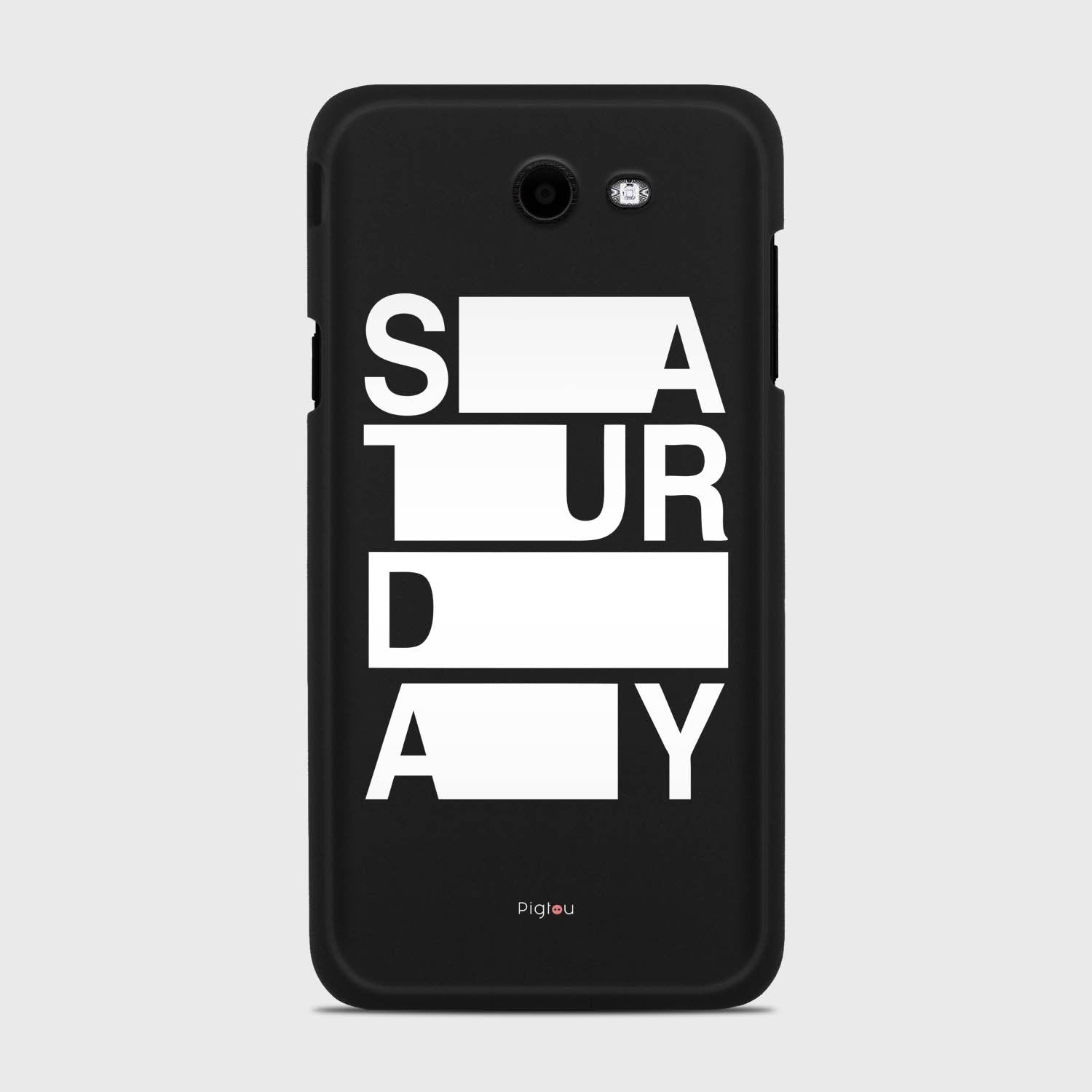 SATURDAY Samsung Galaxy J7 (2017) Verizon case - thin fit matte black (D128)