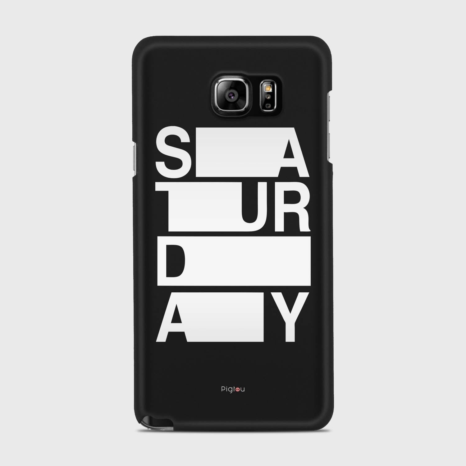 SATURDAY Samsung Galaxy Note 5 case - thin fit matte black (D128)