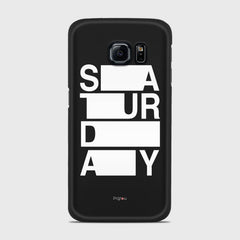 SATURDAY Samsung Galaxy S6 Edge case - thin fit matte black (D128)