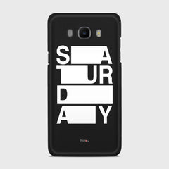 SATURDAY Samsung Galaxy J7 (2016) case - thin fit matte black (D128)