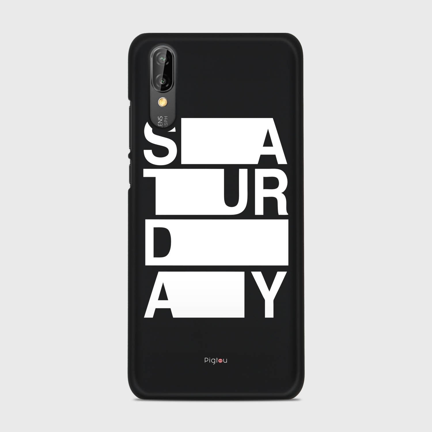SATURDAY Huawei P20 case - thin fit matte black (D128)