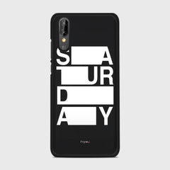 SATURDAY Huawei P20 case - thin fit matte black (D128)