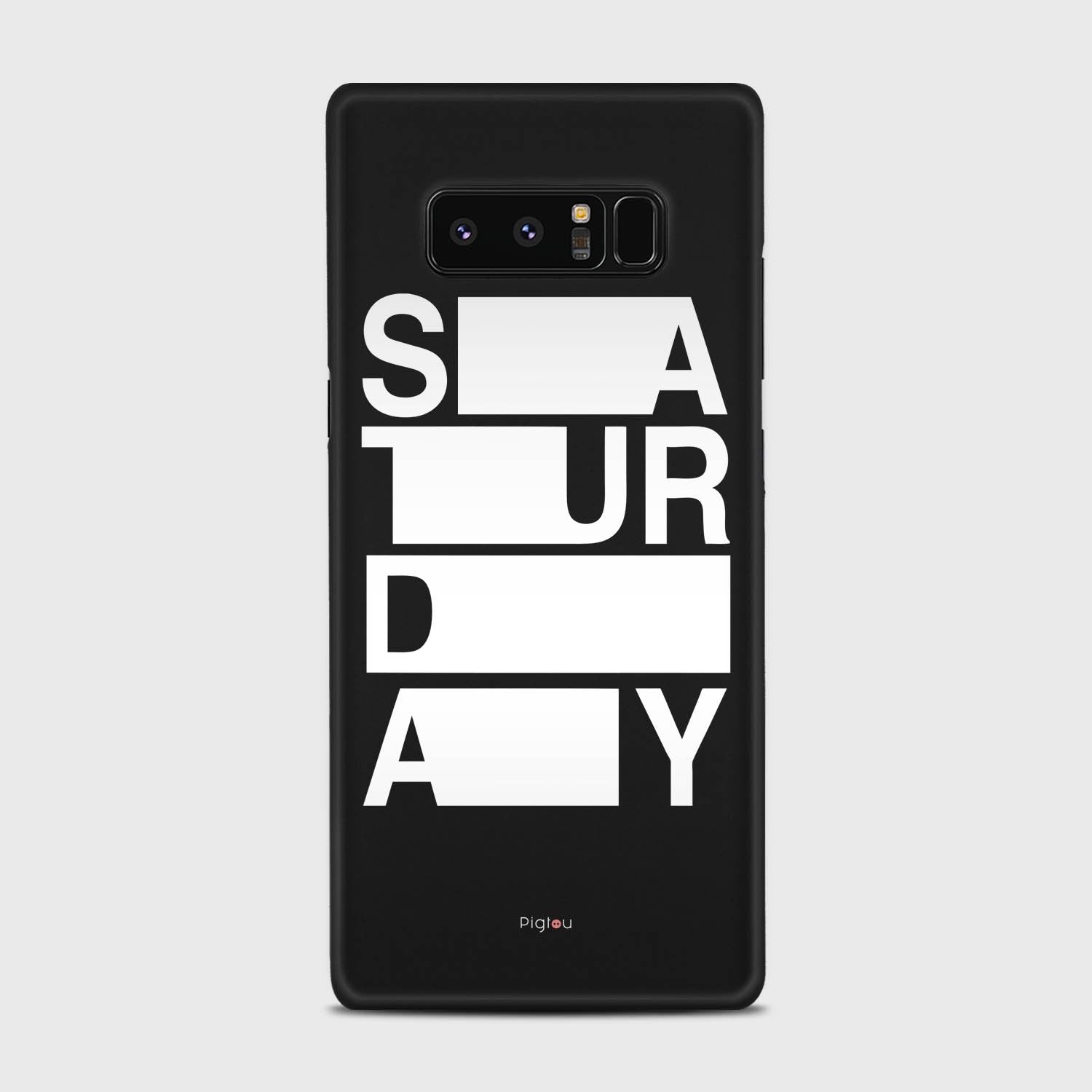 SATURDAY Samsung Galaxy Note 8 case - thin fit matte black (D128)