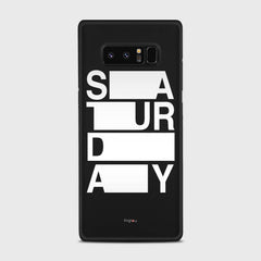 SATURDAY Samsung Galaxy Note 8 case - thin fit matte black (D128)