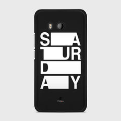 SATURDAY HTC U11 case - thin fit matte black (D128)