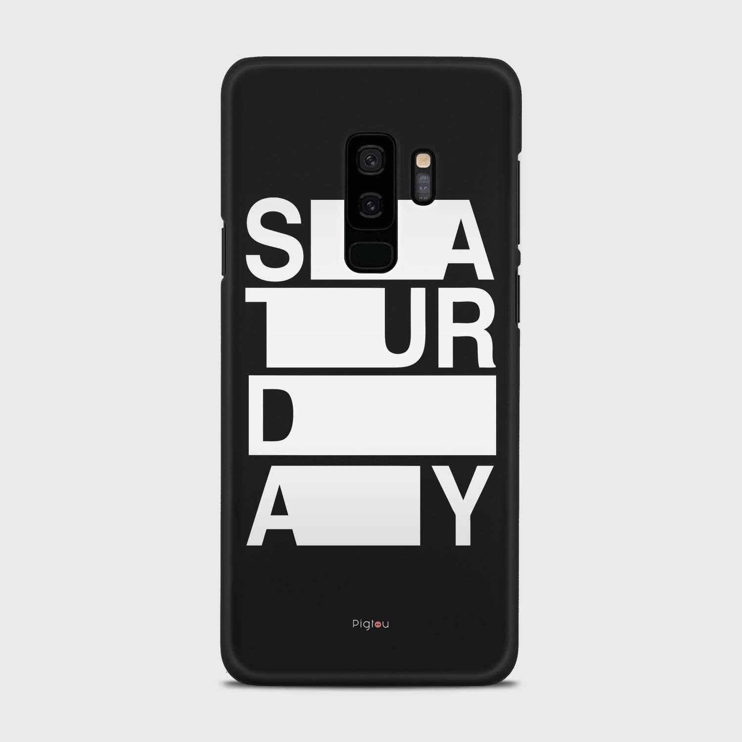 SATURDAY Samsung Galaxy S9 Plus case - thin fit matte black (D128)
