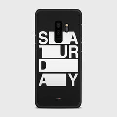 SATURDAY Samsung Galaxy S9 Plus case - thin fit matte black (D128)