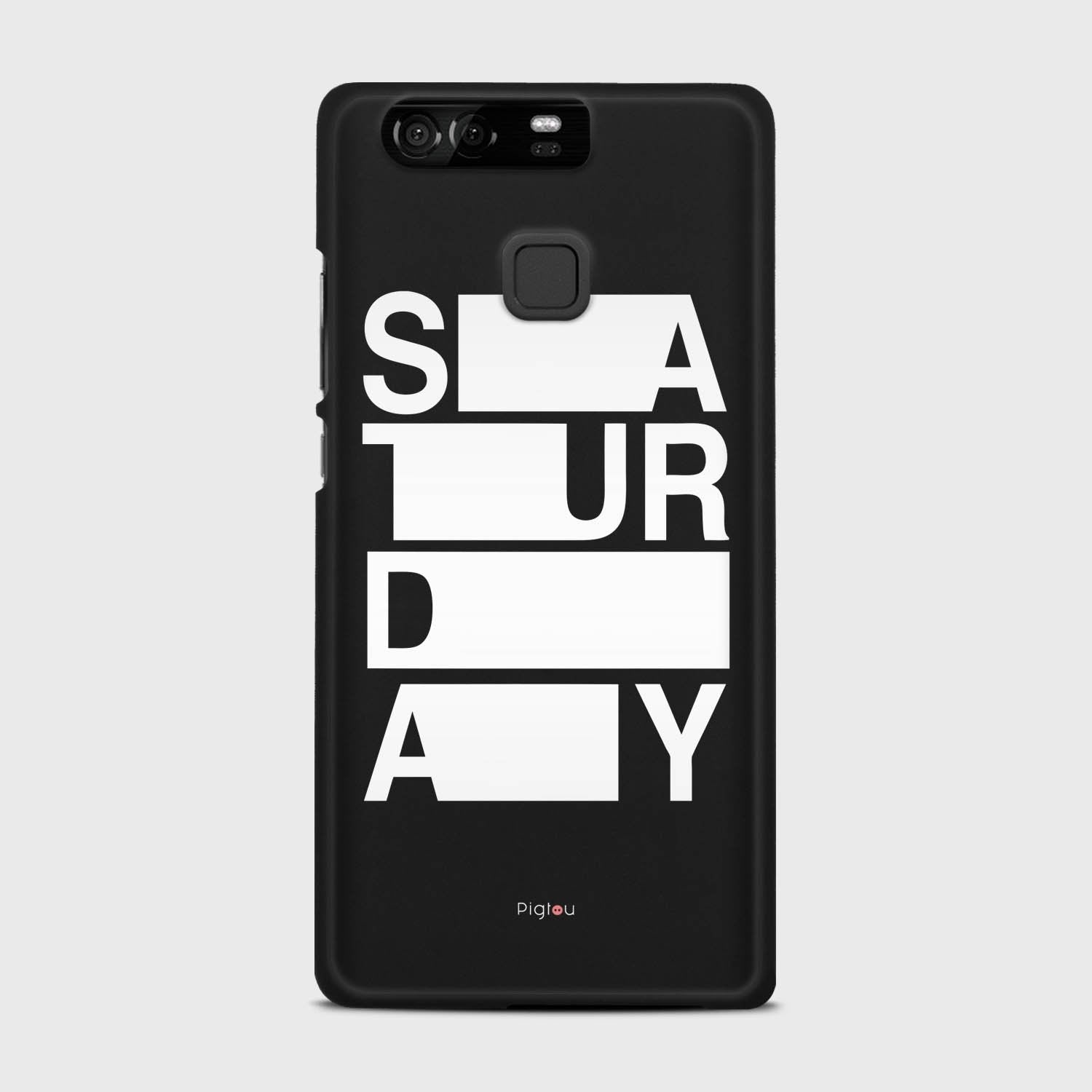 SATURDAY Huawei P9 case - thin fit matte black (D128)