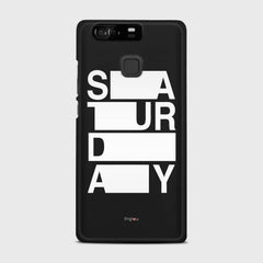 SATURDAY Huawei P9 case - thin fit matte black (D128)