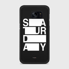 SATURDAY Samsung Galaxy S7 Edge case - thin fit matte black (D128)