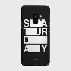 SATURDAY Samsung Galaxy S9 case - thin fit matte black (D128)