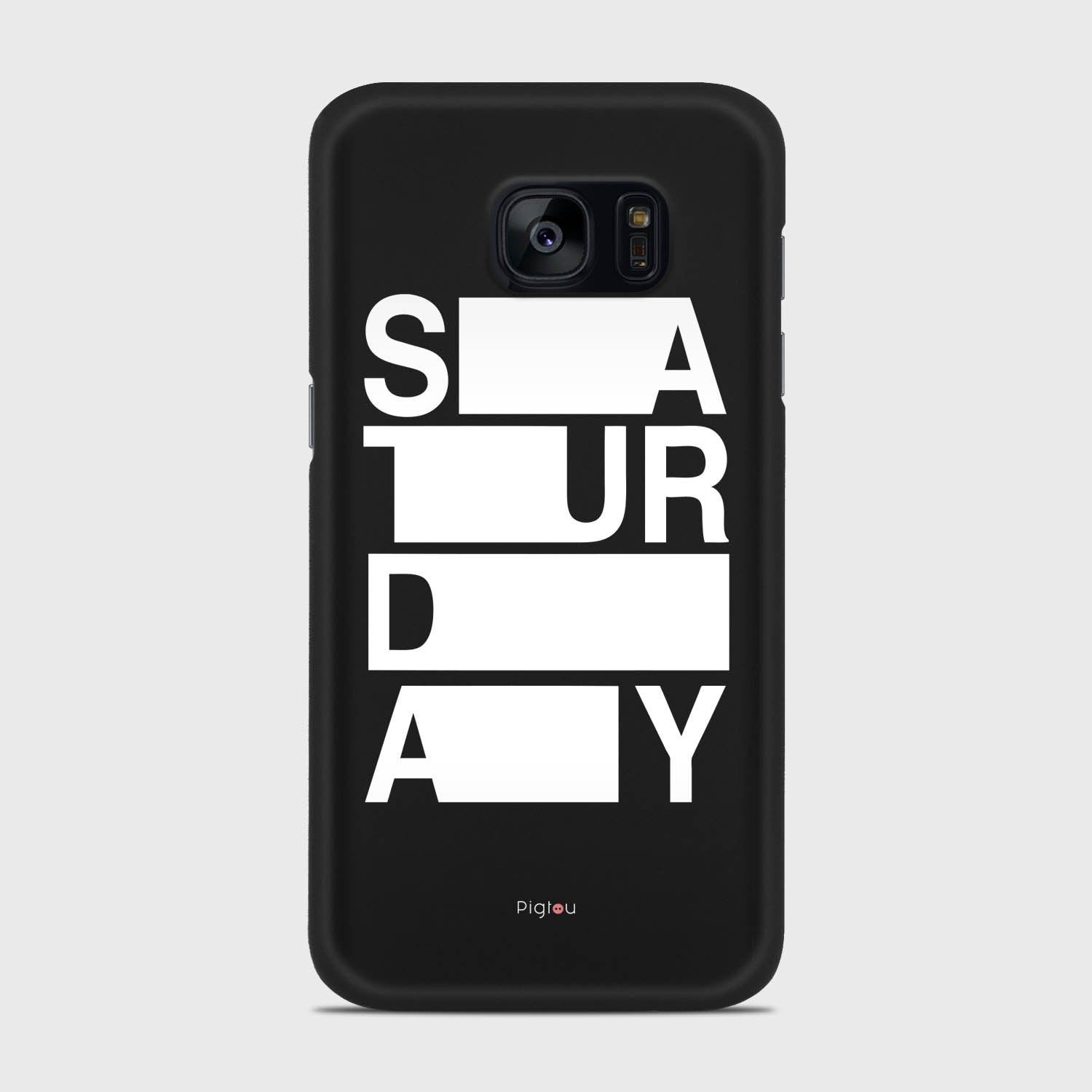SATURDAY Samsung Galaxy S7 case - thin fit matte black (D128)