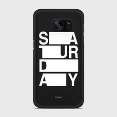 SATURDAY Samsung Galaxy S7 case - thin fit matte black (D128)