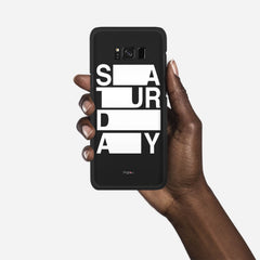 SATURDAY Samsung Galaxy S8 case - thin fit matte black (D128)