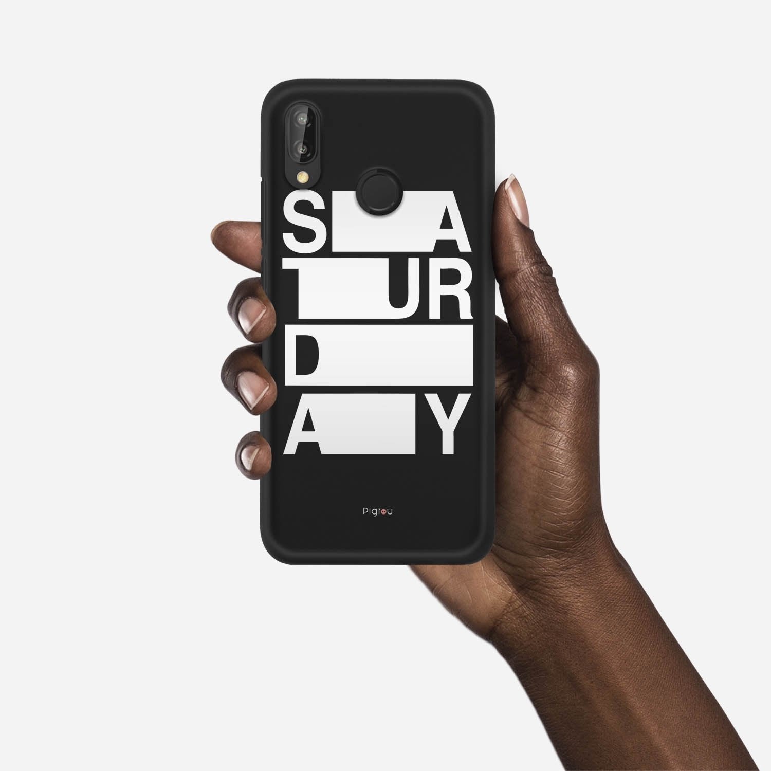 SATURDAY Huawei P20 Lite case - thin fit matte black (D128)