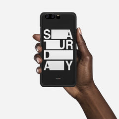 SATURDAY Huawei P10 case - thin fit matte black (D128)