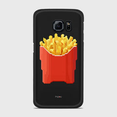 FRENCH FRIES Samsung Galaxy S6 Edge case - thin fit matte black (D129)
