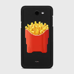 FRENCH FRIES Samsung Galaxy J7 (2017) Verizon case - thin fit matte black (D129)