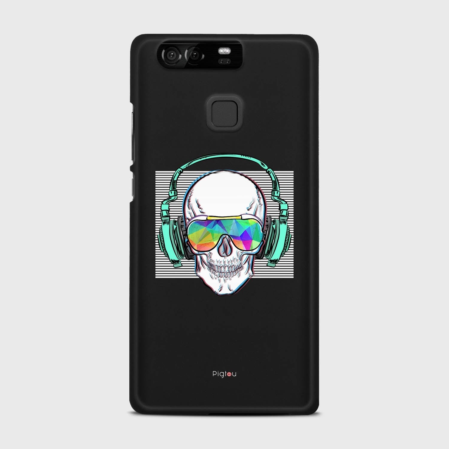 SKELETON Huawei P9 case - thin fit matte black (D133)