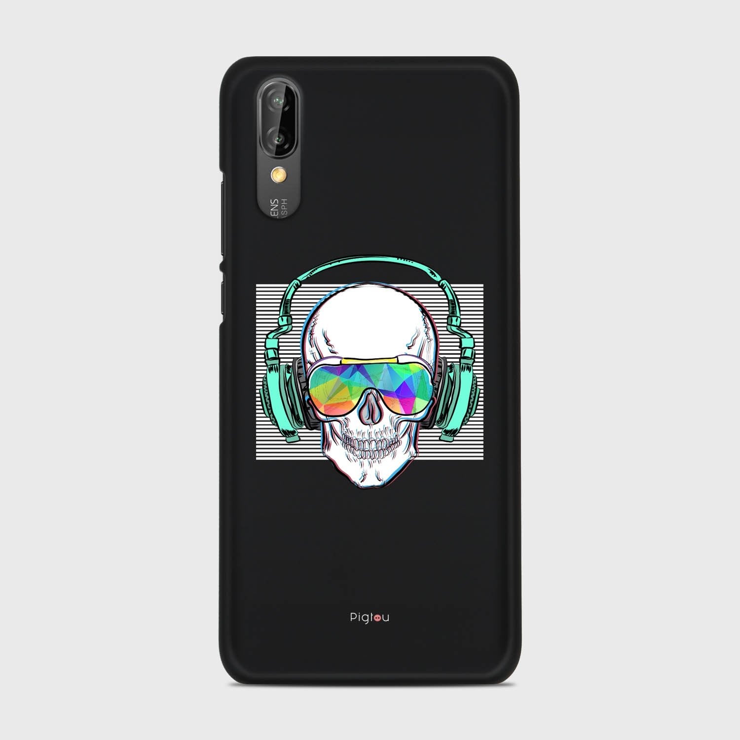 SKELETON Huawei P20 case - thin fit matte black (D133)