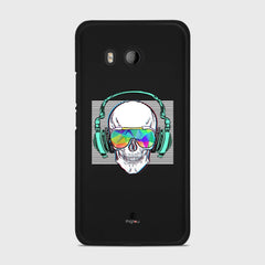 SKELETON HTC U11 case - thin fit matte black (D133)